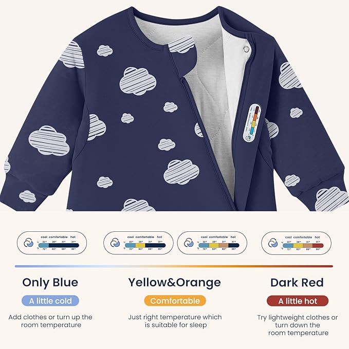 Unisex Sleeping Bag for Babies and Toddlers 3.5 Tog Sleep Sack, Baby Sleep Sack, One piece with sleeves, Gifts for Baby
