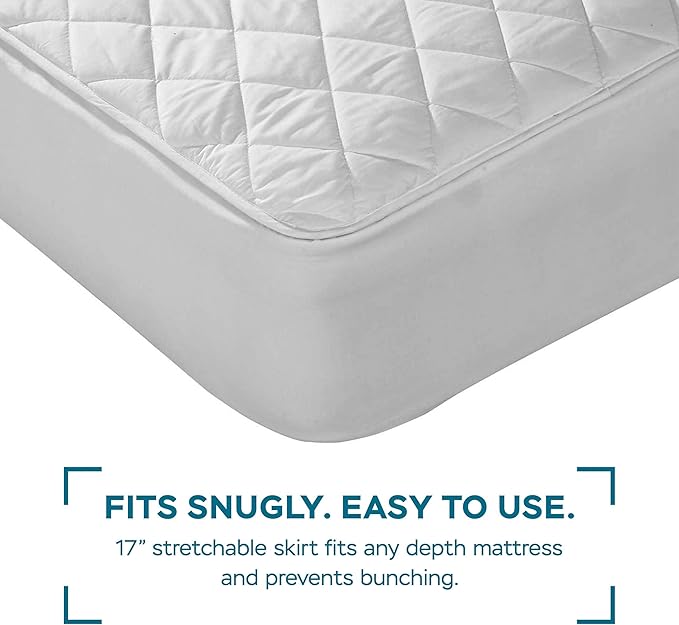 Waterproof Mattress Protector (Twin), Premium with 4 Layer Protection, Super Soft, Breathable, Fitted, Machine Washable and Vinyl Free, 39x75 inches