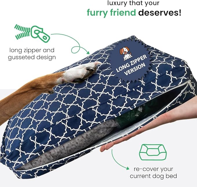 Molly Mutt Large Crib Mattress Cover - Romeo & Juliet Print - Measures 27”x52”x5”- 100% Cotton - Durable - Breathable - Sustainable - Machine Washable Dog Bed Cover