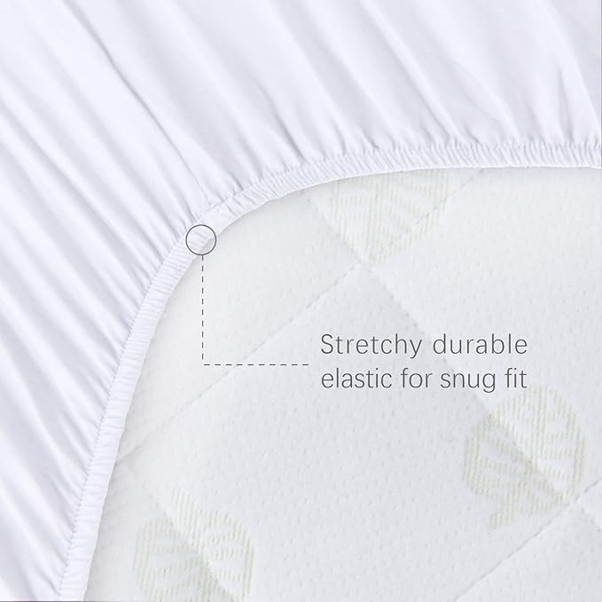 Waterproof Bassinet Mattress Protector, Fit for Airclub Bedside Bassinet, Ultra Soft Breathable, Washer & Dryer