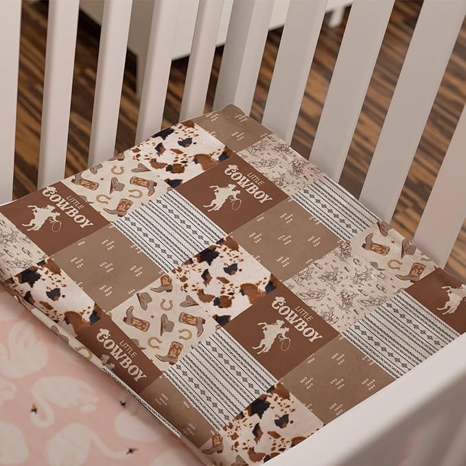 Western Blanket, Western Decor for Nursery Room, Baby Blankets for Boys Girls, Cowboy Baby Blankets, Western Baby Stuff, Soft Warm Lightweight Nursery Bed Blanket for Newborn Toddlers (04, 30x40 in)