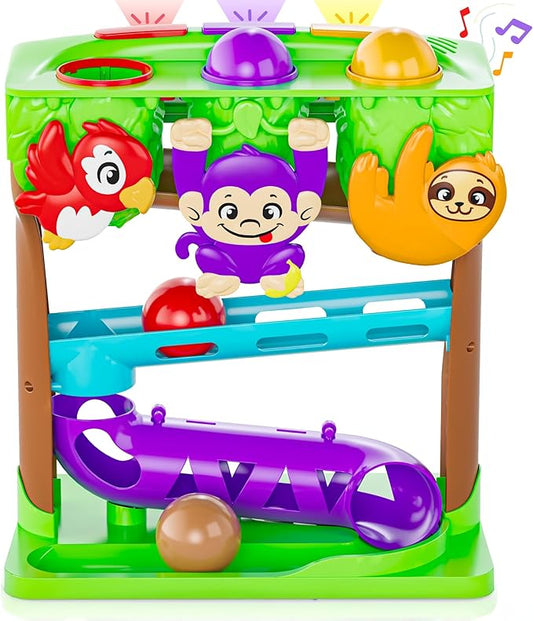Move2Play, 30+ Jungle-Jammin’ Songs & Phrases | 30+ Fin-Tastic Songs & Phrases | Baby & Toddler Musical Toy | First Birthday Present for 1+ Year Old | Ages 6-24 Months | Boy & Girl