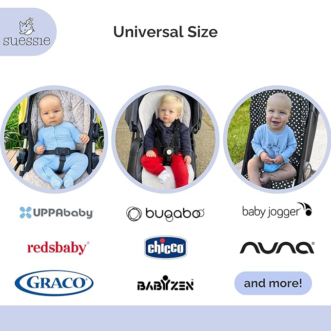 Suessie Stroller Liner - Universal and Reversible Seat Insert, Black Dots