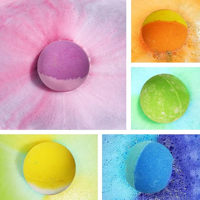 Bath Bombs for Kids with Toys Inside, Kids Bath Bombs for Boys Girls, 9-Piece Bathbomb Set Includes 9 Pull-Back Cars and 3 Vehicles, Halloween Christmas Birthday Easter Gift Set for Children