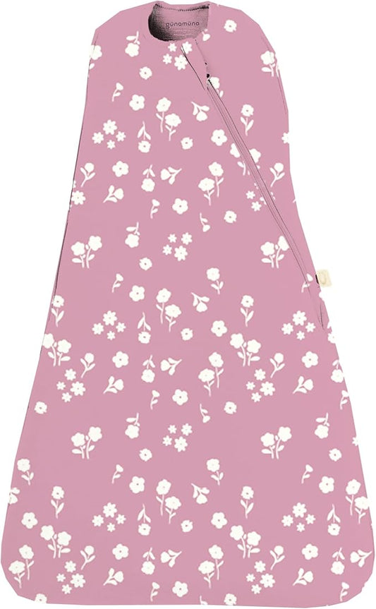 GUNAMUNA Swaddle Sleep Sack for Babies Infants and Toddlers, Easy Diaper Changes, 1.0 TOG, 0-3 Months
