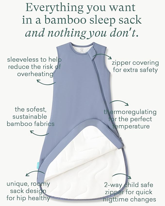 PurComfy Extra-Long Toddler Sleep Sack, Premium Bamboo Viscose Warm Sleeping Bag Supersoft 1.0 TOG Wearable Blanket 3T-4T-5T