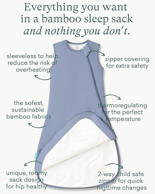PurComfy Extra-Long Toddler Sleep Sack, Premium Bamboo Viscose Warm Sleeping Bag Supersoft 1.0 TOG Wearable Blanket 3T-4T-5T