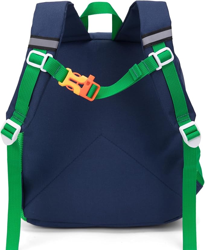 HawLander Little Kids Backpack for Boys or Girls, Toddler School Bag Fits 3 to 6 years old, Dark Blue Green, 12 Inch