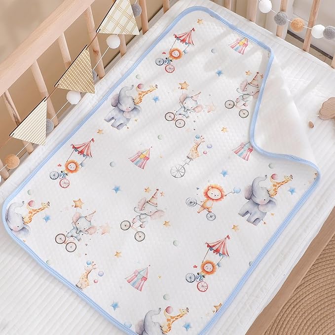 Crib Mattress Pad – Waterproof Changing Pad Cover | Soft Breathable Bassinet Protector, Pee Proof Sheet for Bedwetting Prevention, Overnight Infant Sleep Comfort, Potty Training Aid for Baby Nursery