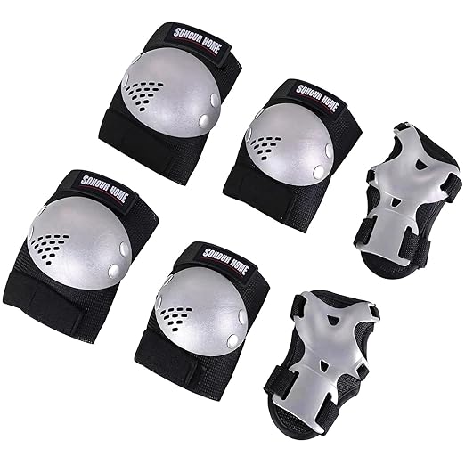Kids/Youth Knee Pads Elbow Pads Wrist Guards 3 in1Protective Set, for 3-15 Years Child Roller Skates, Cycling, Inline Skating, Skateboard, BMX Bike, Balance Bike, Scooter Riding Sports