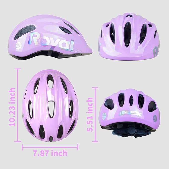RoyalBaby Kids Helmet 0.47 lb Ultra-Lightweight & Adjustable for Ages 5-13 Years, Ideal for Cycling, Scooter, Balance Bike & More Sports, 4 Vibrant Colors Available