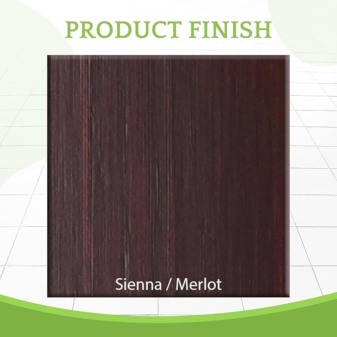 Full-Size Conversion Kit Bed Rails for Evolur Cribs - Solid Wood Crib Convertible Kit to Kids Bed - Transitional Style Rails & Easy-to-Install Child Essentials for Safety (Sienna or Merlot)