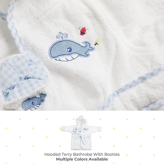 Spasilk baby-boys Bathrobe With Booties