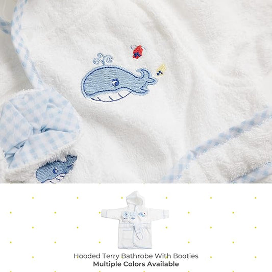 Spasilk baby-boys Bathrobe With Booties