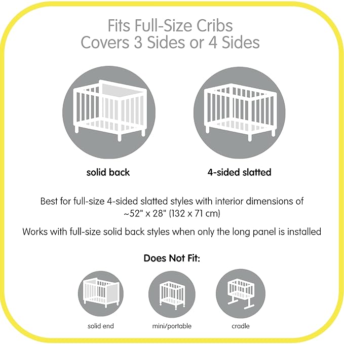 BreathableBaby Breathable Mesh Liner for Full-Size Cribs, Classic 3mm Mesh, Light Pink (Size 4FS Covers 3 or 4 Sides)