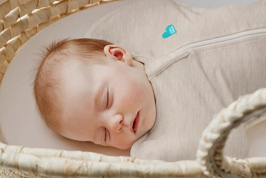Love to Dream Swaddle UP, Sleep Sack 0-3 Months, Self-Soothing, Improves Sleep, Snug Fit Helps Calm Startle Reflex, Baby Essentials Must Haves Newborn, 1.0 TOG, 8-13 lbs, Oatmeal