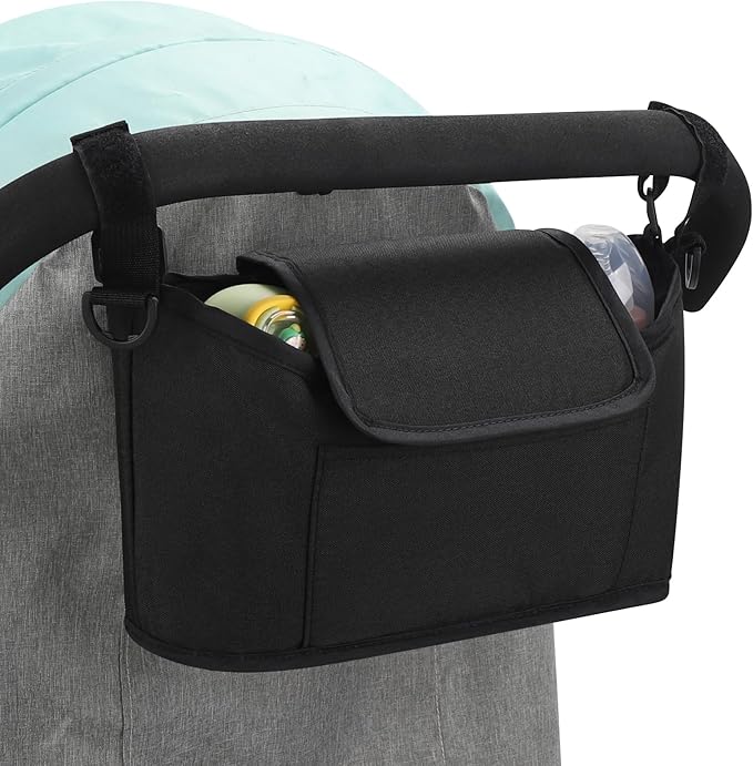 Accmor Universal Stroller Organizer, Stroller Bag Caddy Organizer, Stroller Organizer Accessories for Uppababy, Baby Jogger, Nuna, Doona, Britax Strollers