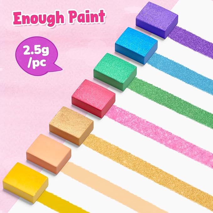 JoyCat Paint with Water Coloring Books for Toddlers, Watercolor Painting Sets for Kids Ages 3-5 4-8, Arts and Crafts Drawing Activities Toy Birthday Gift for Boys Girls (Magical Pony)