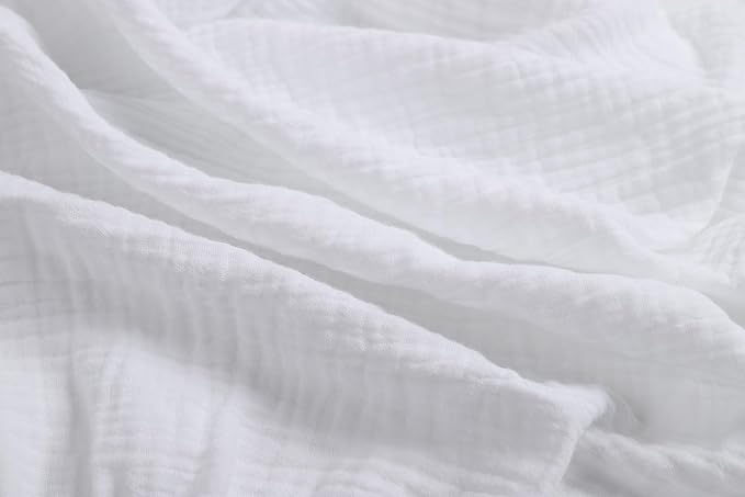 Onacosht Muslin Bassinet Sheets 24" x21" Compatible with Graco Pack ‘n-Play Dome LX Bassinet, Small Round Bassinet Sheets 2 Pack 100% Cotton White and Grey