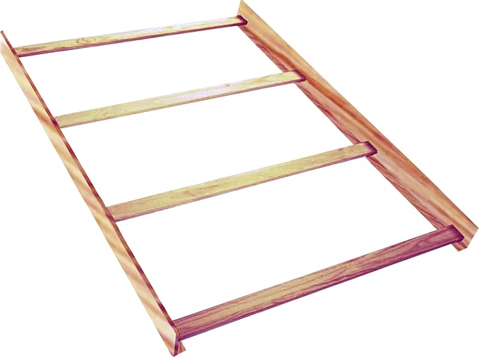 Full-Size Conversion Kit Bed Rails for Westwood Design Convertible Cribs - Solid Wood Rail - Toddler and Adult Bed Rail for Full-Size Beds - Essential Nursery and Baby Furniture (Unfinished, Option 3)