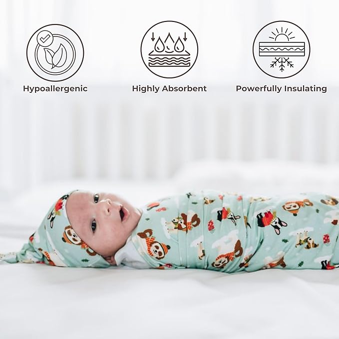 Swaddles for Newborns Baby Blanket Set Ultra-Soft 95% Bamboo Viscose Baby Swaddle for 0-3 Months | Newborn Essentials Must Haves Bamboo Viscose Swaddle Blankets