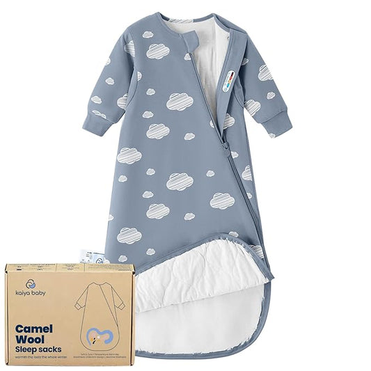 Unisex Sleeping Bag for Babies and Toddlers 1.0 Tog Sleep Sack 18-36 Months, Newborn Sleep Sack, Wearable Blanket Baby, One Piece Long Sleeves, Gifts for Baby