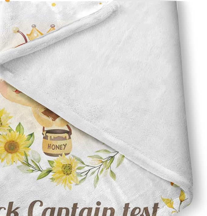 Custom Baby Bedding Set: Personalized Golden Honey Bee Bedding, Baby Blanket Fitted Sheet Changing Cover Nursery Rug Room Decor Gift Idea