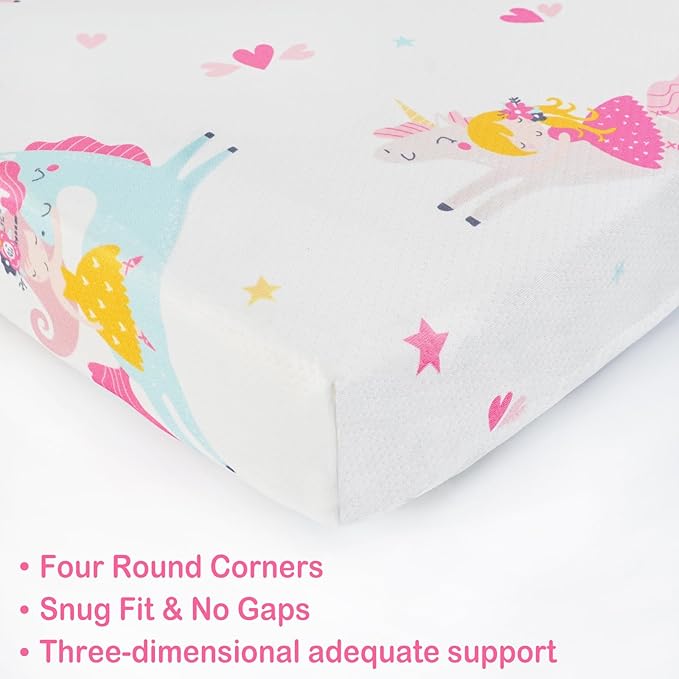 Viviland Pack n Play Mattress - 38" x 26" Premium Soft Foam Portable Mattress, Odorless, Breathable, Comfortable and Stable