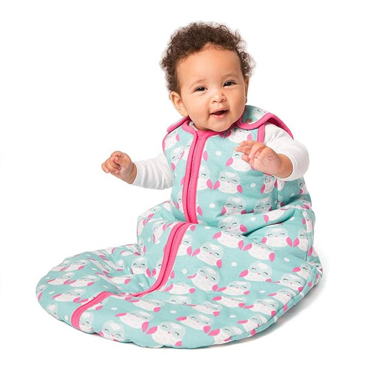 Baby Deedee Sleeping Sack, Baby Wearable Blanket Sleeping Bag, Sleep Nest Tee, Infants and Toddlers, Bashful Owls, Large (18-36 Months)