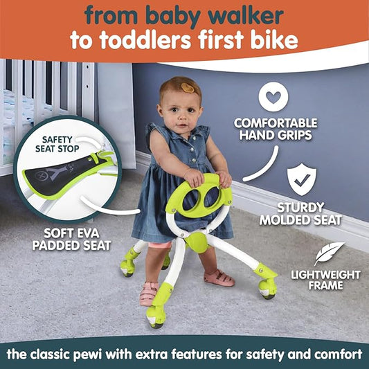 YBIKE Pewi Elite Bike Walking Ride On Toy, Light Green (YPIW6)