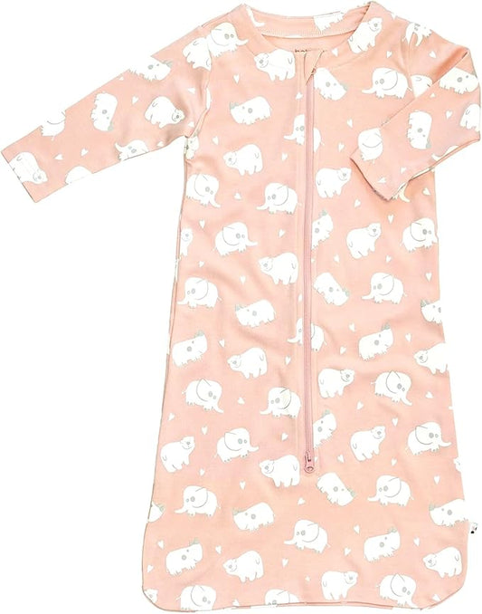 Babysoy Long Sleeve Wearable Blanket Sleep Sack, Infant to Toddler Sleeping Bag, Choose from size 0-24 Months