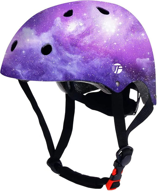 Adjustable Color Gradient Toddler Kids Bike Helmet for 3-5-8-14+Ages Girls Boys.Skateboard Bicycle Toddler Helmet 2-4 Years for Multi-Sports Cycling Scooter Inline Roller Skates Rollerblading