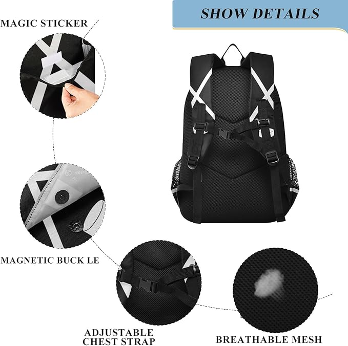 Jucciaco Sport Hockey Stick School Backpack Laptop Travel Daypack for Kids Girls Boys, Personalized Computer Notebooks Bookbag with Adjustable Padded Straps