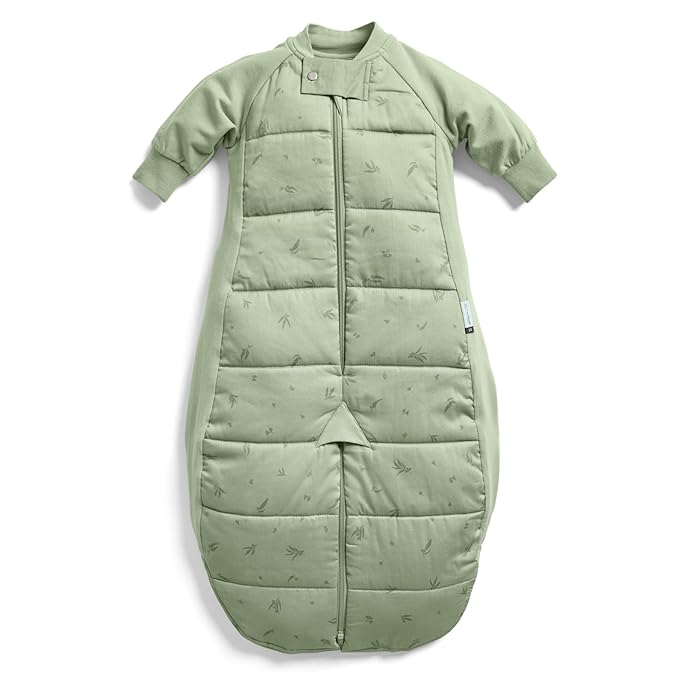 ergoPouch Sleep Suit Bag 2.5 TOG – Baby Sleep Sack & Wearable Blanket, 2-in-1 Convertible Sack to Suit with Legs for Safe Movement, Regulates Temperature Overnight, Unisex (3-12 Months, Willow)