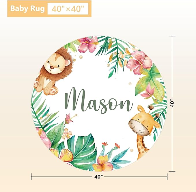 Custom Baby Crib Bedding Set - 3 Pcs Personalized Nursery Bedding Set with Name - Soft Double Layer Baby Crib Set for Girl Boy - Customized for Toddler Infant - Forest Animals