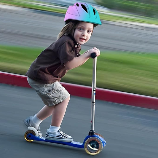 Adjustable Gradient Color Bike Baby/Toddler Helmet 2-4 Years,Safety Lightweight Kids Helmets Ages 1-3-5-8 for Girls Boys,Multi-Sport Infant Helmet for Skating Cycling Scooter