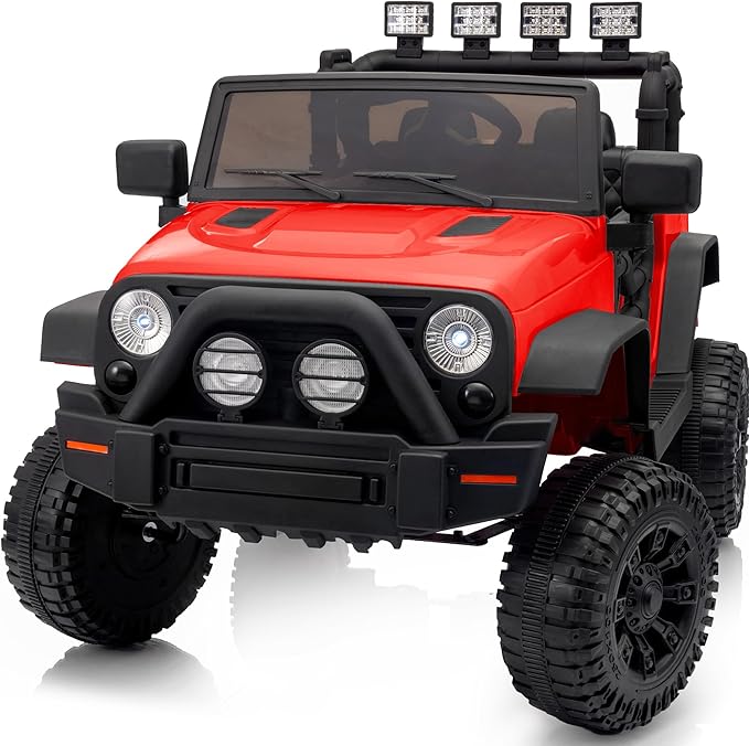 Kids Ride on Car Toy, 24V Electric Car for Kids with Remote Control, 2x200W Motors - Red