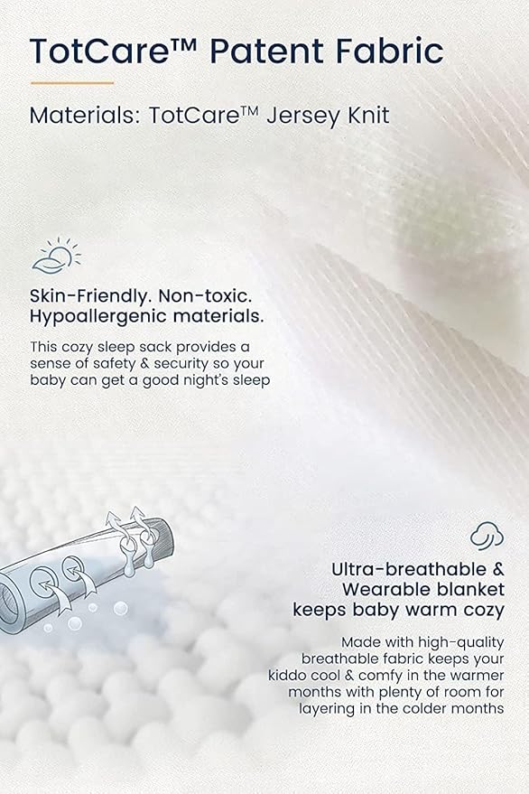 TotAha Sleep Sack 6-12-15 Months 3-Pack,Stretchy,Buttery Soft Swaddle Transition Sleeping Bag,Light Baby Wearable Blanket with 2-Way Safe Zippers for Boys and Girls, 0.5 TOG