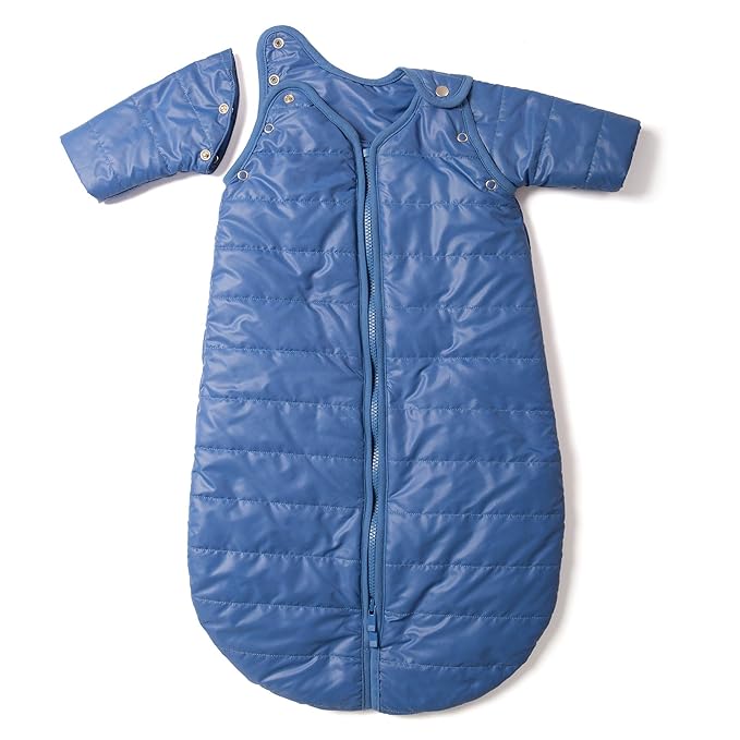 baby deedee Sleep Nest Travel Quilted Baby Sleeping Bag Sack with Sleeves, Sugar Puff, Medium (6-18 Months)