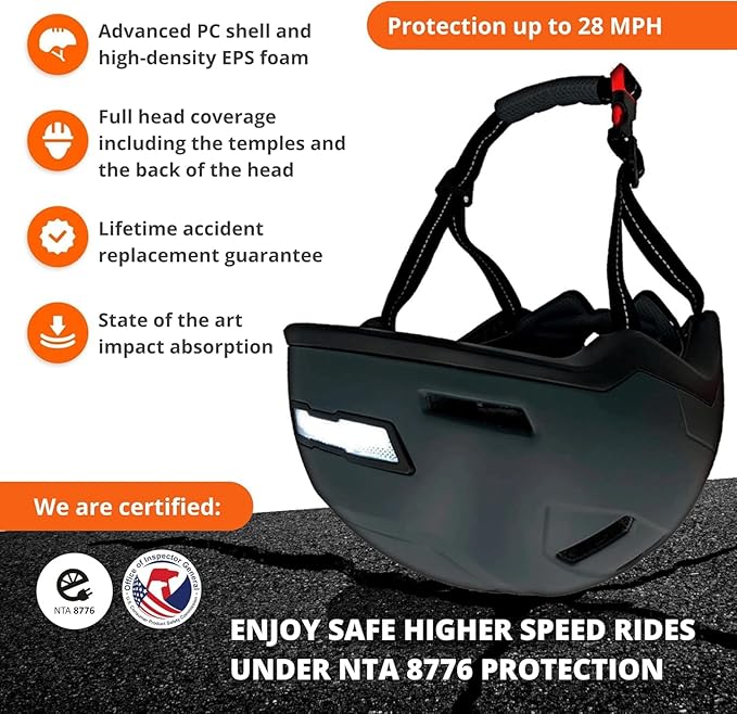 XNITO Kid Bike Helmets for Boys and Girls | Fit Head 51-54cm Circumference | CPSC & NTA-8776 Dual Certified | Multi-Sport Helmets with LED Lights, Magnetic Buckle, Detachable Visor