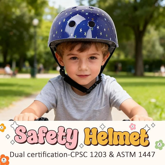 Toddler Kids Bike Helmet,Adjustable for Child Boys Girls,Multi-Sport & Ventilation for Bicycle Scooter Skateboard Skate