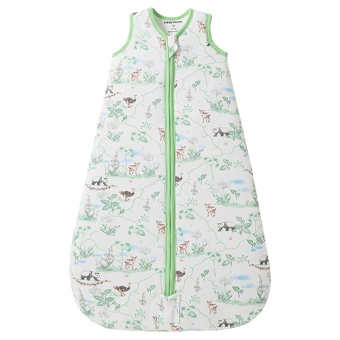 Baby Sleeping Bag 2.5 TOG Cotton Winter Sleep Sack for Newborn babies, Unisex Baby Wearable Blanket with Animal Patterns, Panda, M