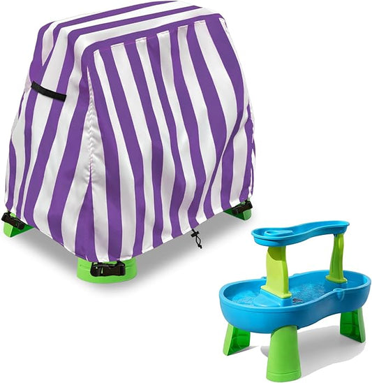 Kids Water Table Cover Fit Rain Showers Splash Pond Water Table,Waterproof Dust Proof Anti-UV Outdoor Toys Cover-Cover only