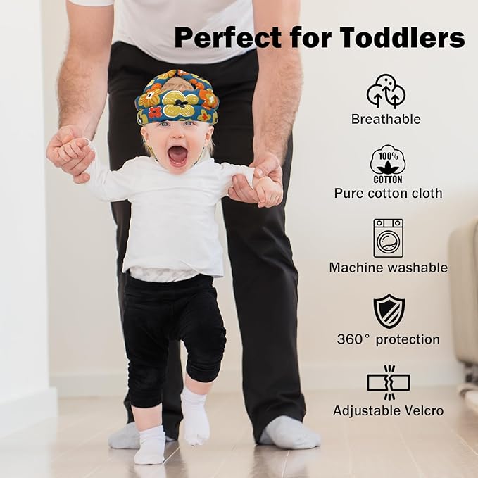 Baby Head Protector Baby Helmet for Crawling Walking, No Bumps Safety Head Adjustable Protective Cap for Walking, Playing (Style 1)