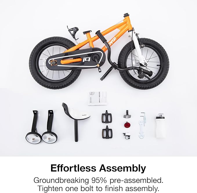RoyalBaby Kids Bike Freestyle Classic & EZ Balance Pedal Switchable Bicycle, 12 14 16 18 Inch, 3-10 Years Toddler to Big Kids
