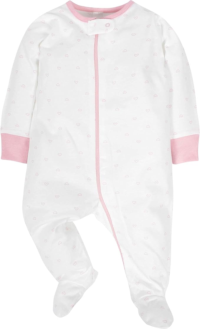 Gerber baby-girls 4 Pack Sleep N' Play Footie