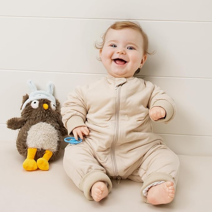 Baby 1.0 TOG Long Sleeve Sleep Suit with Legs, Premium Baby Swaddle Transition Sleep Sack, Newborn to 24 Months