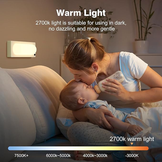 ICARER FAMILY Under Cabinet Lighting, USB-C Rechargeable 2700K Dimmer LED Battery Operated Under Counter Lights Stick On Magnetic Wireless Closet Lights for Desk, Stairs, Wardrobe, Wine Cabinet