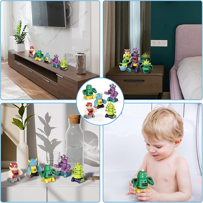 Gifts2U Magnetic Robots for Kids, 35 PCS Magnetic Blocks Set with Storage Box, Stacking Robots Toy STEM Educational Playset for Boys and Girls Ages 3-6