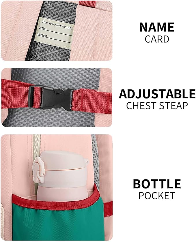 Kids Backpack for Girls: Girls Backpack 6-10 - Kindergarten Elementary School Bookbag for Girl